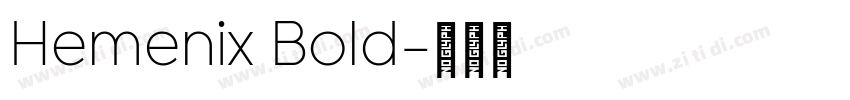 Hemenix Bold字体转换